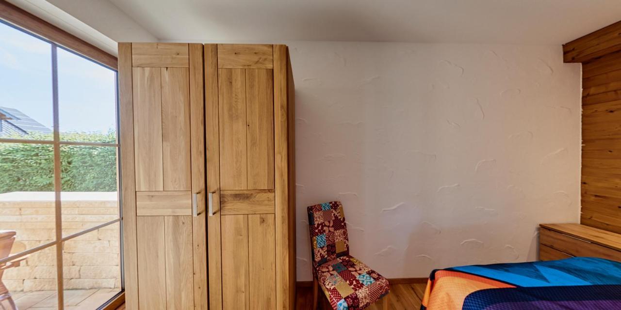 Luxus Ferienwohnung Chalet Seenaehe Schalkenmehren Bagian luar foto